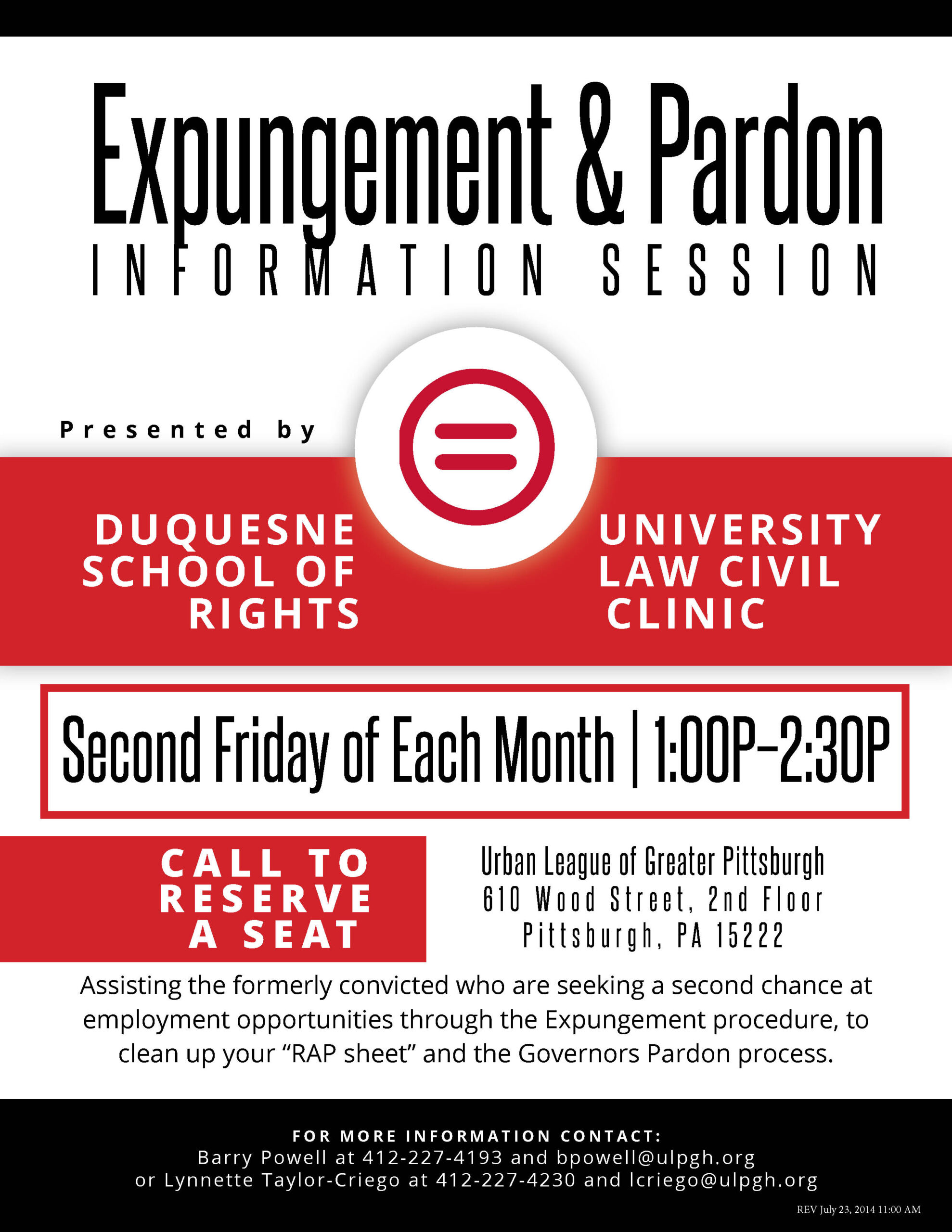 Expungement & Pardon Info Session